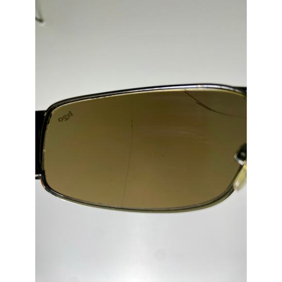 Revo sunglasses with silver frames and blue mirrored, polarized lenses main image 11